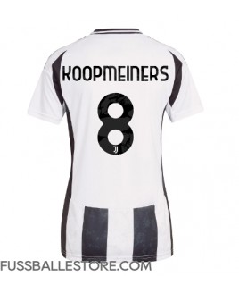 Günstige Juventus Teun Koopmeiners #8 Heimtrikot Damen 2024-25 Kurzarm